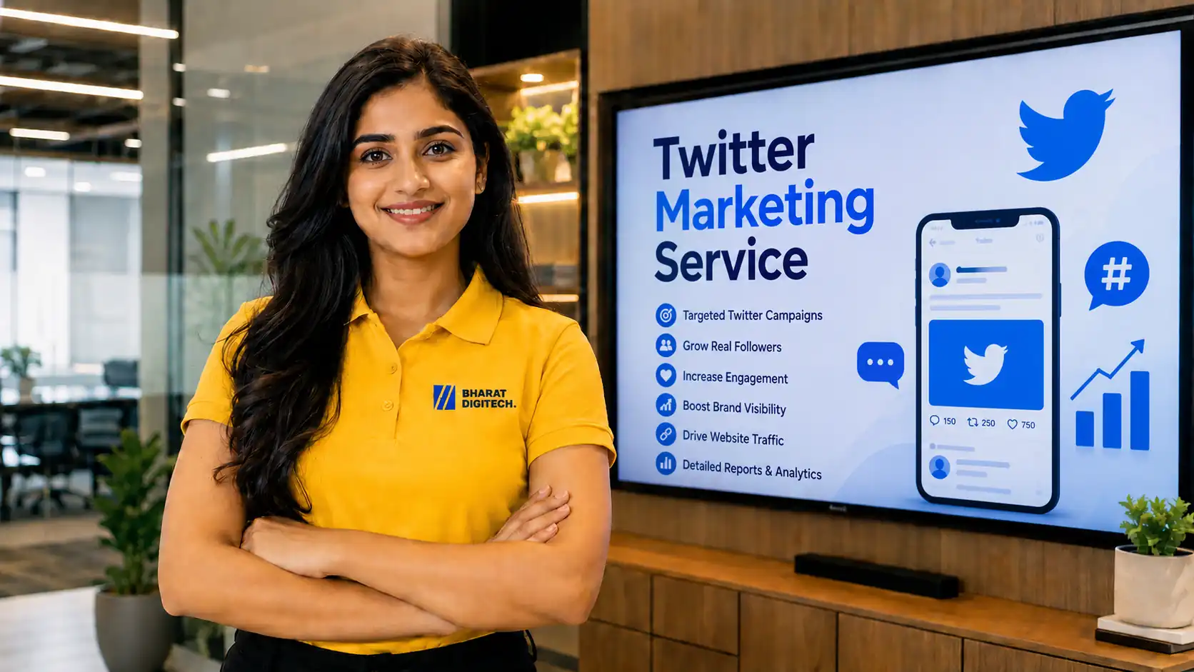 Twitter / X Marketing support by Bharat Digitech